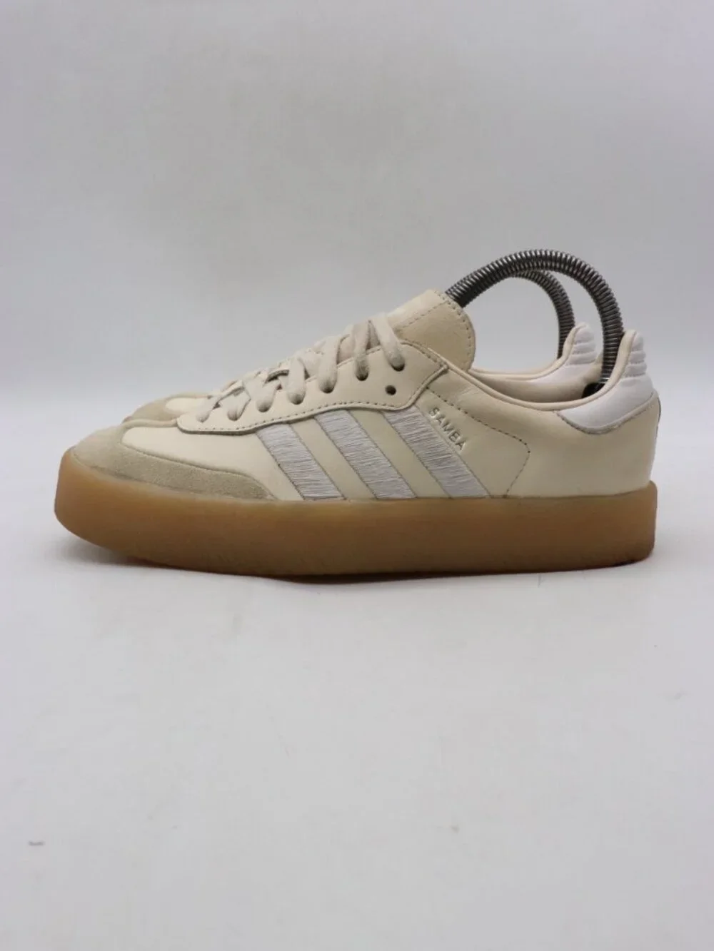 Adidas Sambae Shoes Women's Size 6.5 Wonder White Gum Sneakers Athletic Shoes